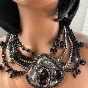 Midnight Glam Layered Necklace